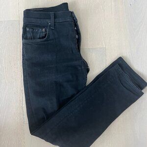 Rag&Bone Mens"Standard Issue" Fit 2 Slim Authentic Stretch Jeans WORN BLACK Sz30